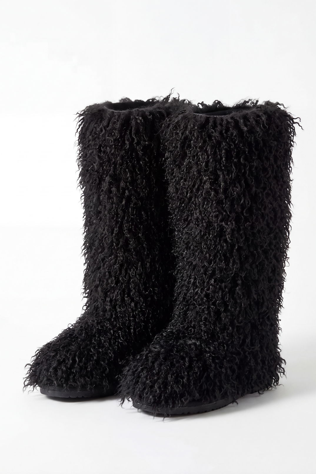 Mimi Fluffy Black Boots