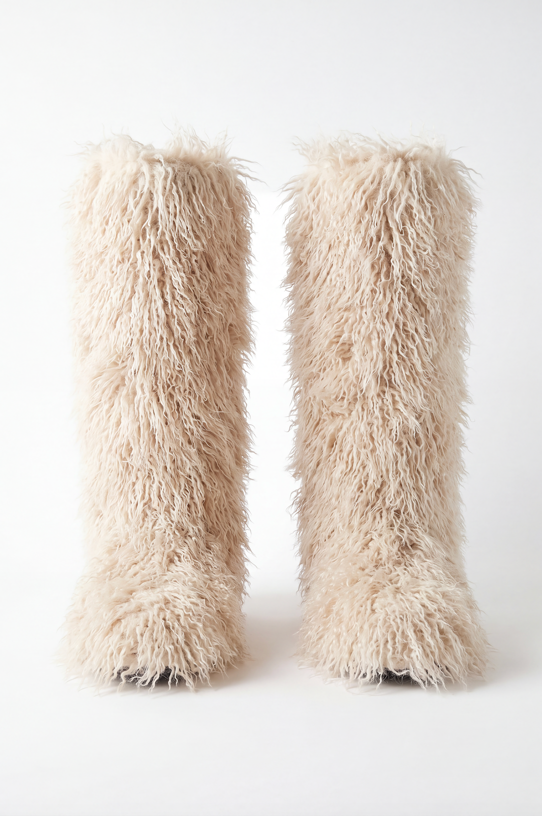 Mimi Fluffy White Boots