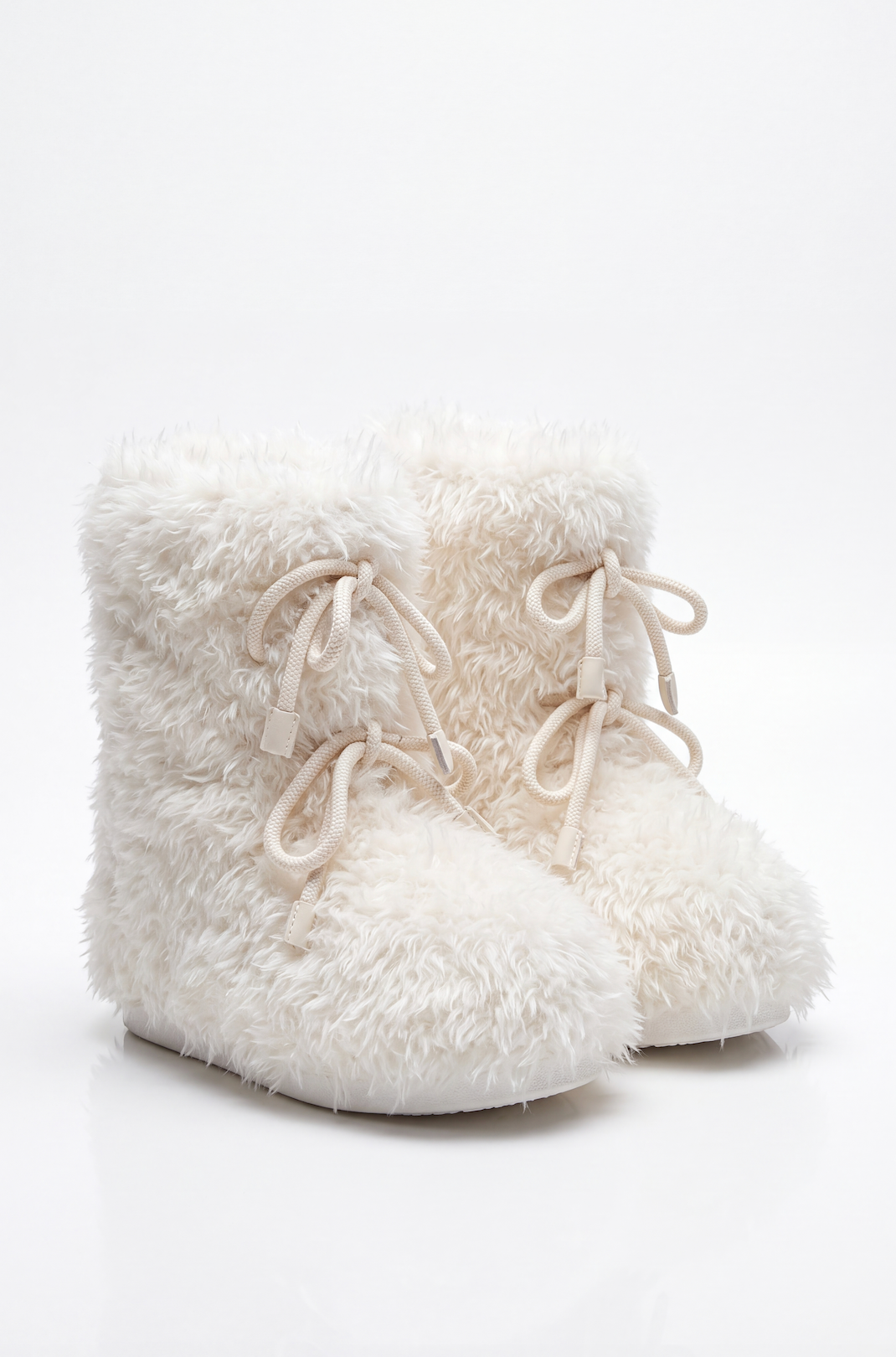 Mimi White Bow Boots