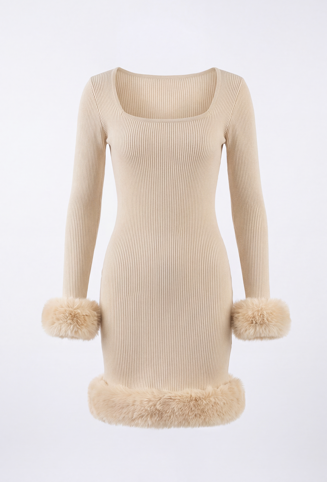 Fur Baby White Dress