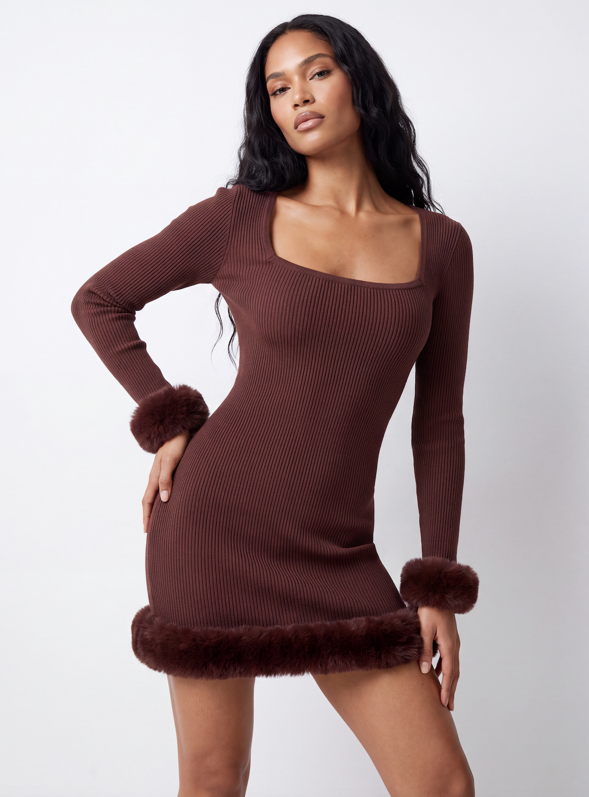 Fur Baby Brown Dress